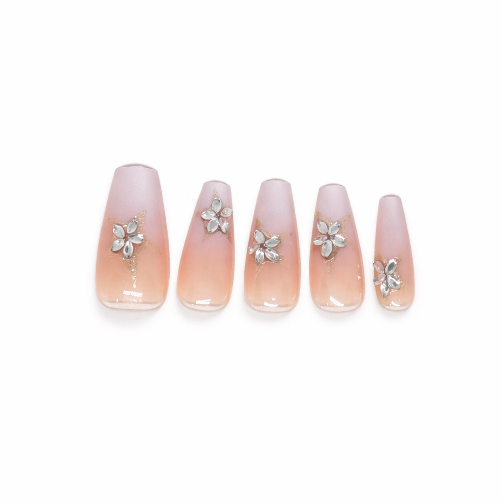 Flowers and Stars Ready to Wear Press On Nails