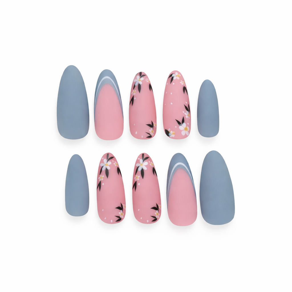 Flower Garden Ready to Wear Press On Nails