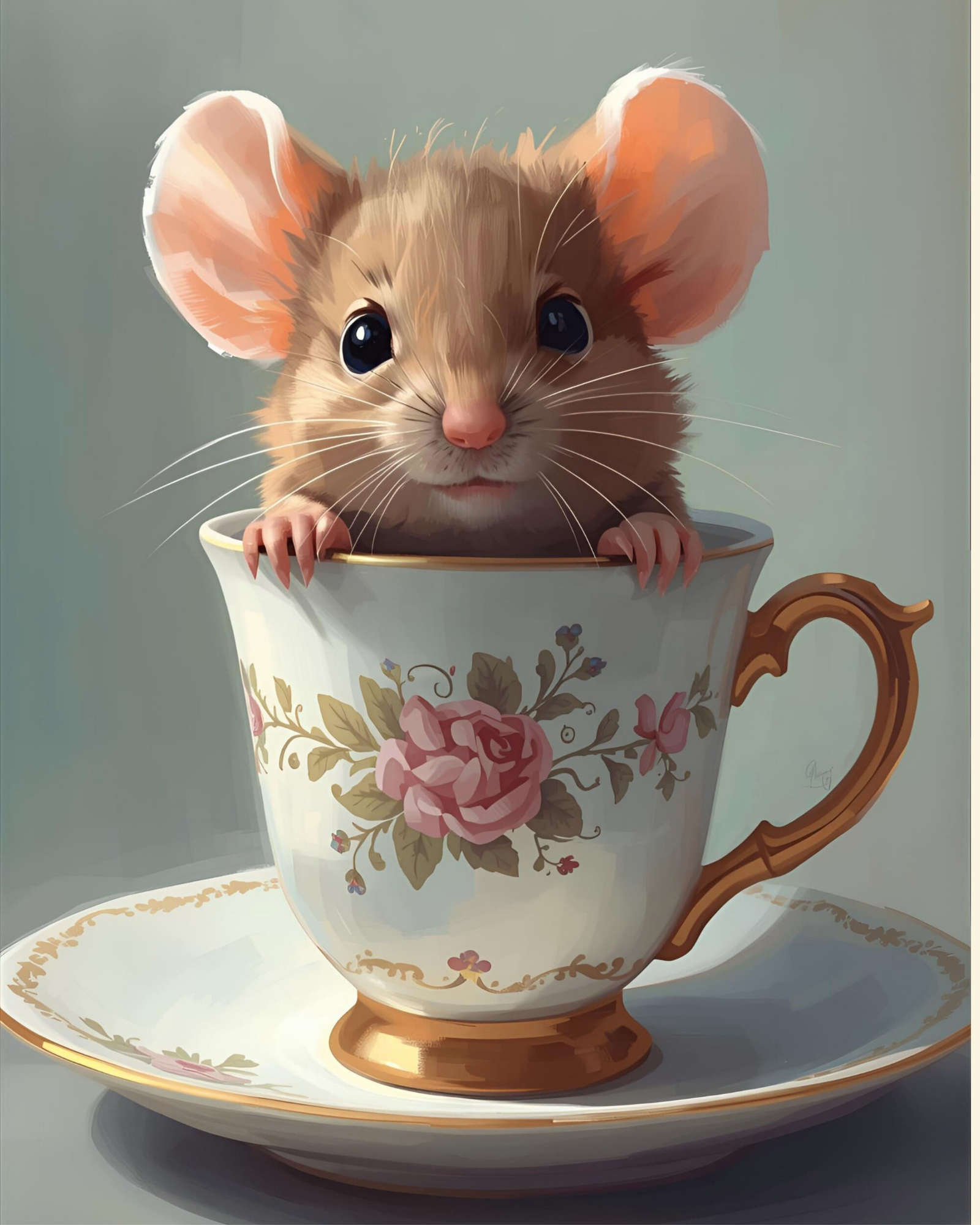 Diamond Paint Kit Tea Cup Cutie