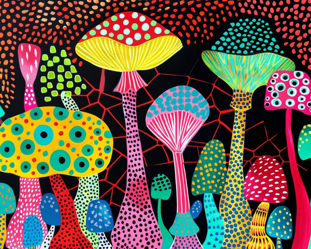 Diamond Paint Kit Magical Mushrooms