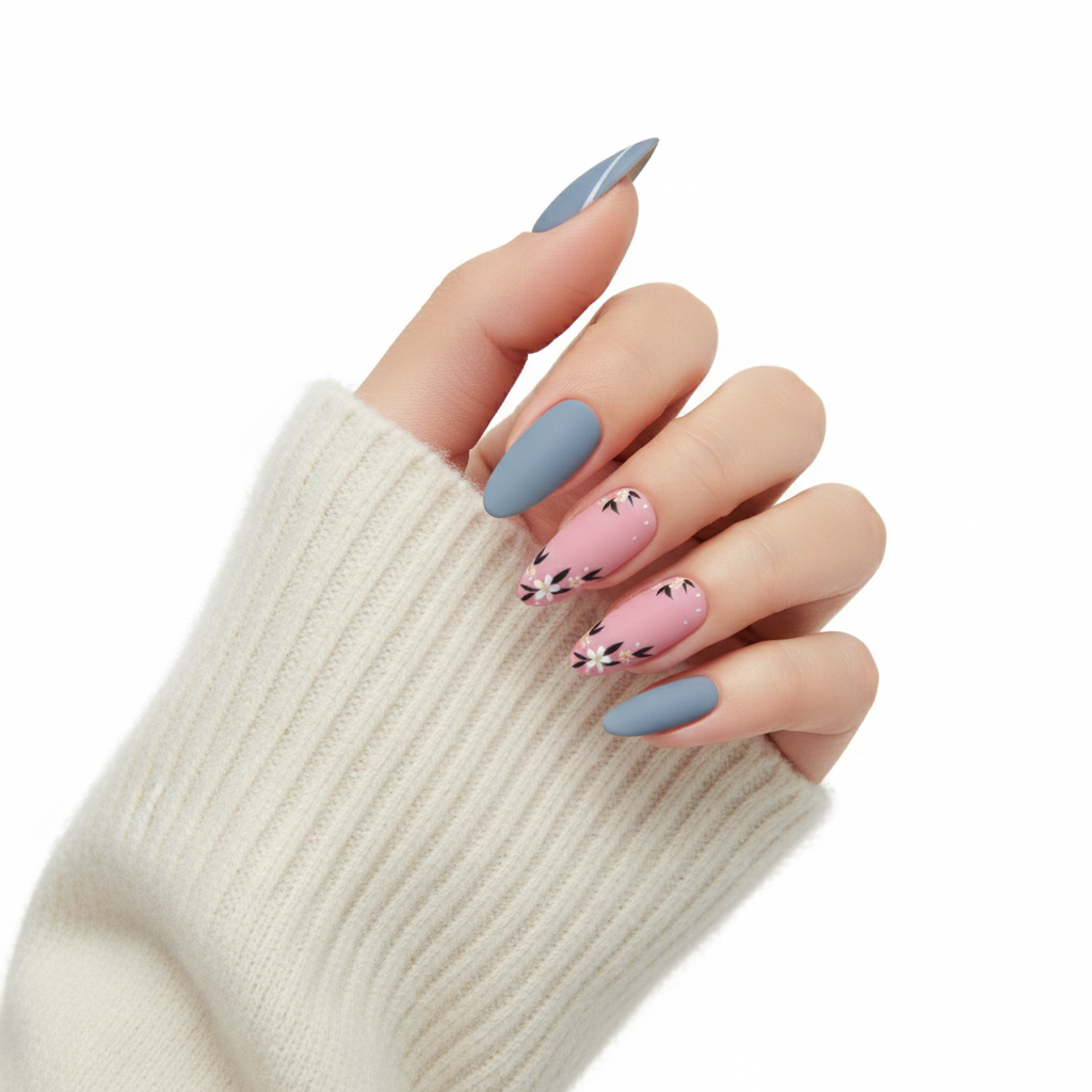 Flower Garden Ready to Wear Press On Nails