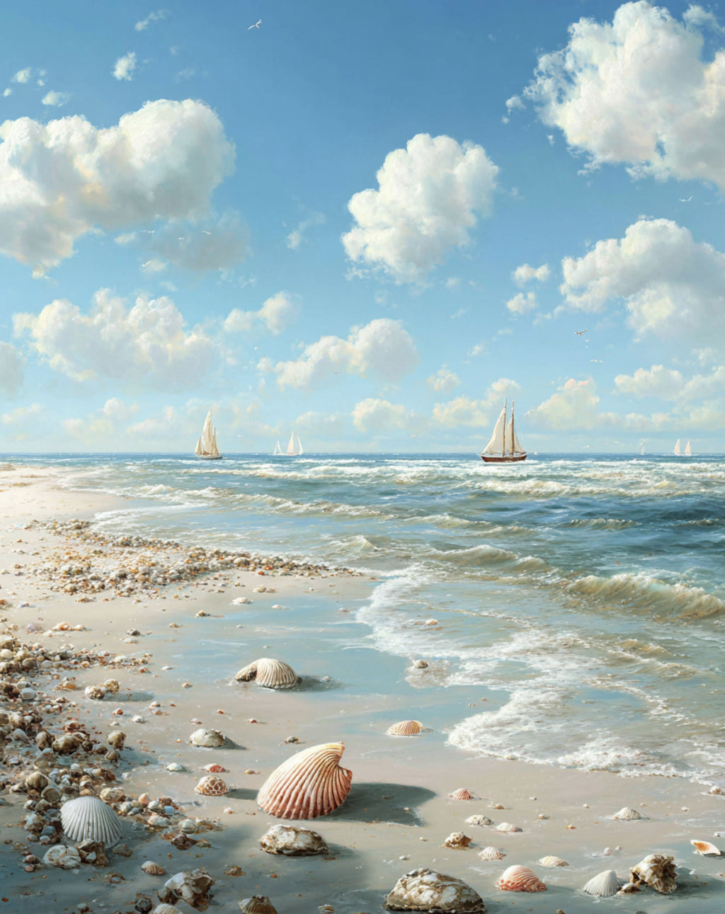 Diamond Paint Kit Ocean Sea Beach