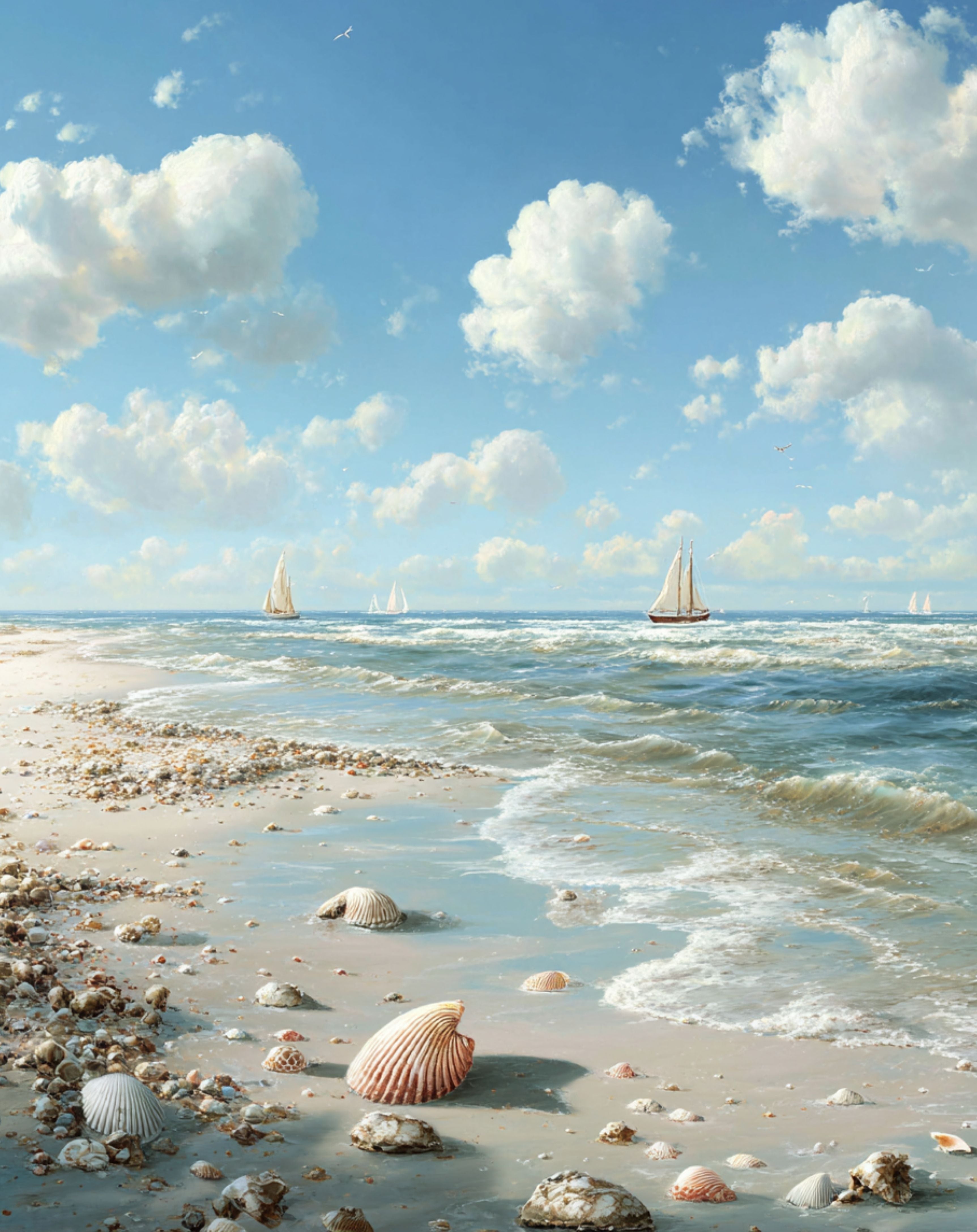 Diamond Paint Kit Ocean Sea Beach